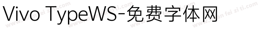 Vivo TypeWS字体转换
